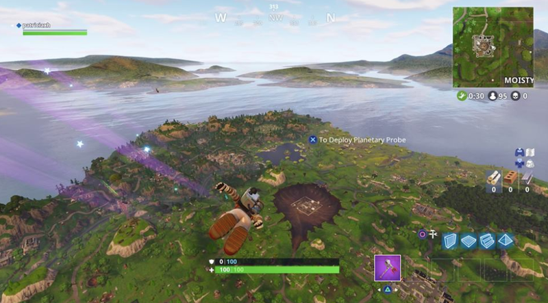 Illustration for article titled Fortnite Comet Hits Dusty Depot, Altering Map and Gravity For New Season